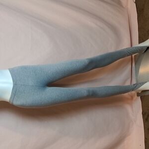 PrettyLittleThing Gray Split Hem Leggings